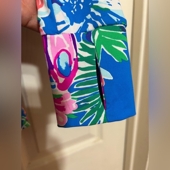 Lilly pulitzer UPF 50+ ChillyLilly Lilblock popover Hooded Face Mask xxs - Picture 5 of 11